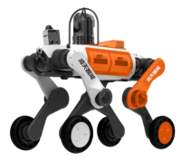 輔助偵察四足機(jī)器狗（輪足，【MESH防爆自組網(wǎng)基站、防爆布撒式自組網(wǎng)拋投裝置、四合一多功能模塊（喊話+照明+警示+拾音）、防爆多參數(shù)測(cè)定器（10種氣體）、防爆雙向?qū)χv模塊 】）