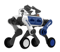 反恐防暴輪足機(jī)器狗（輪足，自組網(wǎng)+集成一體式遙控器+38mm六連發(fā)射器+捕捉網(wǎng)發(fā)射器）